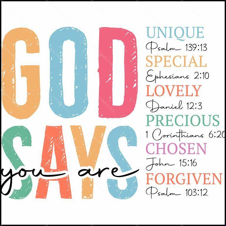 God Says Direct to Film (DTF) Heat Transfer I-1040