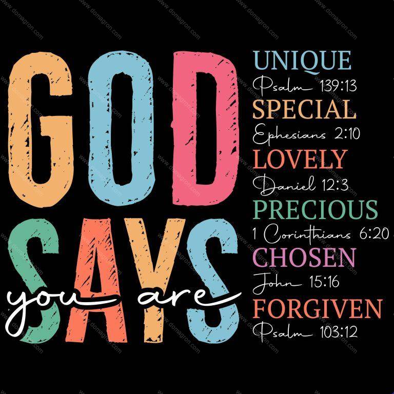 God Says Direct to Film (DTF) Heat Transfer I-1040