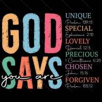 God Says Direct to Film (DTF) Heat Transfer I-1040