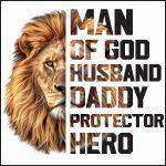 Man Of God Father's Direct to Film (DTF) Heat Transfer F-1021