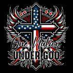 One Nation Under God Patriotic Direct to Film (DTF) Heat Transfer U-1036