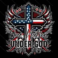 One Nation Under God Patriotic Direct to Film (DTF) Heat Transfer U-1036