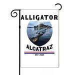 Alligator Alcatraz Garden Flag T-1024
