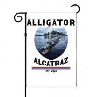 Alligator Alcatraz Garden Flag T-1024