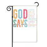 God Says Garden Flag I-1040