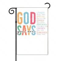 God Says Garden Flag I-1040