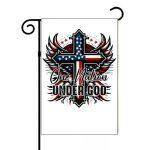 One Nation Under God Patriotic Garden Flag U-1036