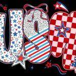 USA Patriotic Metal Photo U-1025
