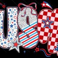 USA Patriotic Metal Photo U-1025