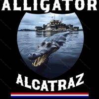 Alligator Alcatraz Metal Photo T-1024