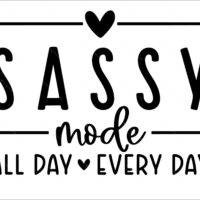 Sassy Mode All Day Every Day Metal Photo S-961