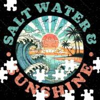 Salt Water & Sunshine Summertime Jigsaw Puzzle F-1023