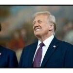 Trump And Vance At Event License Plate