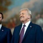 Trump And Vance At Event Metal Photo
