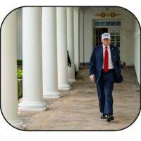 Trump Walking To July 4 2025 Festivities Mouse Pad