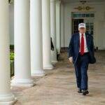 Trump Walking To July 4 2025 Festivities Metal Photo