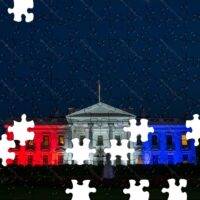Whitehouse Lit On July 4th 2025 Jigsaw Puzzle