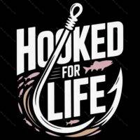 Hooked For Life Direct to Film (DTF) Heat Transfer F-1108