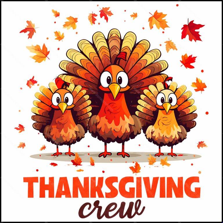 Thanksgiving Crew Direct to Film (DTF) Heat Transfer H-1103