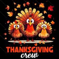 Thanksgiving Crew Direct to Film (DTF) Heat Transfer H-1103