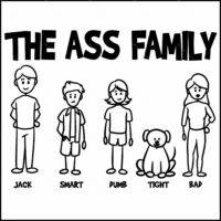 The Ass Family Direct to Film (DTF) Heat Transfer S-1056