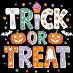 Trick Or Treat Halloween Direct to Film (DTF) Heat Transfer H-1071