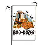 Boo-Dozer Halloween Garden Flag H-1079