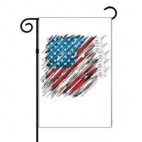 Fighter Jet American Flag Garden Flag U-1069