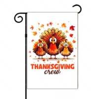 Thanksgiving Crew Garden Flag H-1103