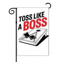 Toss Like A Boss Cornhole Garden Flag C-1045