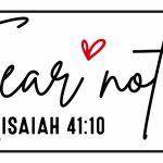 Fear Not Isaiah 41:10 License Plate I-652