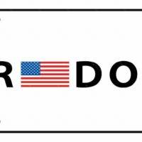 Freedom Color Flag License Plate U-1101