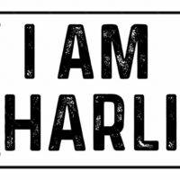 I Am Charlie License Plate P-1081
