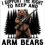 I Support The Right To Keep And Arm Bears Metal Photo N-1063
