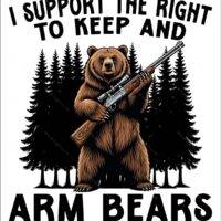 I Support The Right To Keep And Arm Bears Metal Photo N-1063