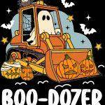Boo-Dozer Halloween Metal Photo H-1079
