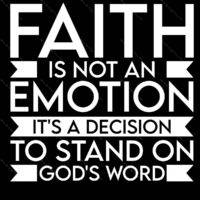 Faith Is Not An Emotion Metal Photo I-1051