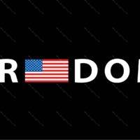 Freedom Color Flag Metal Photo U-1001