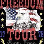 Freedom Tour Patriotic Metal Photo U-1066
