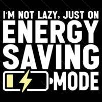 I'm Not Lazy Just On Energy Saving Mode Metal Photo F-1049