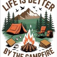 Life Is Better By The Campfire Metal Photo C-1064