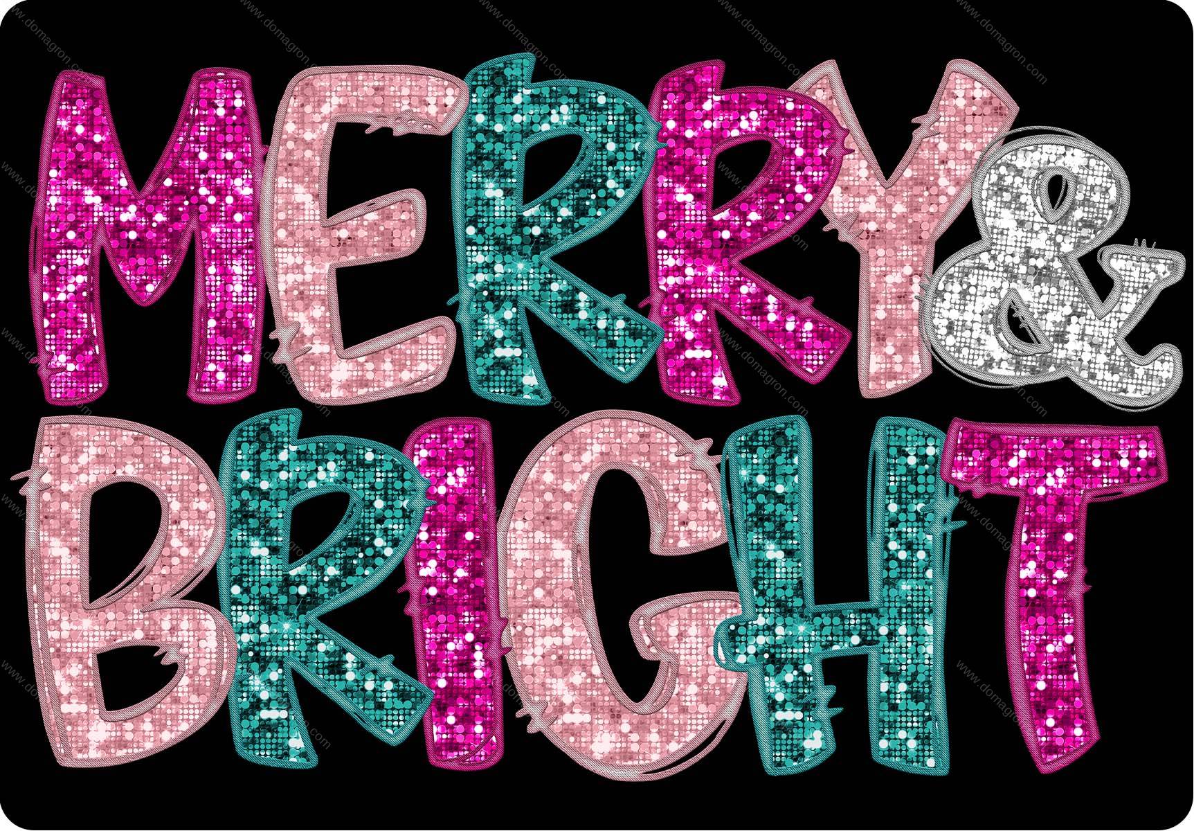 Merry & Bright Metal Photo H-1111