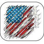 Fighter Jet American Flag Mouse Pad U-1069