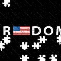 Freedom Color Flag Jigsaw Puzzle U-1101