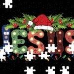 Jesus Christmas With Santa Hat Jigsaw Puzzle H-1106