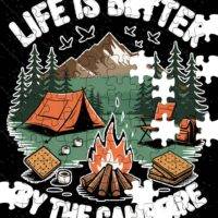 Life Is Better By The Campfire Jigsaw Puzzle C-1064
