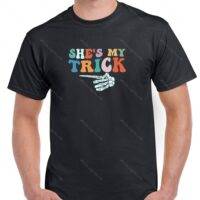 She's My Trick Halloween Couples Shirt H-1077