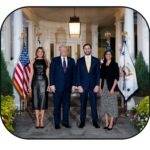 Donald Trump, Melania, The Vances At The VP House Mouse Pad