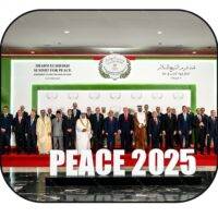 Peace 2025 Donald Trump and World Leaders at Israel Peace Accord Mouse Pad