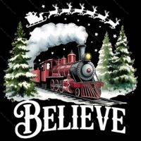 Believe North Pole Christmas Direct to Film (DTF) Heat Transfer H-1189